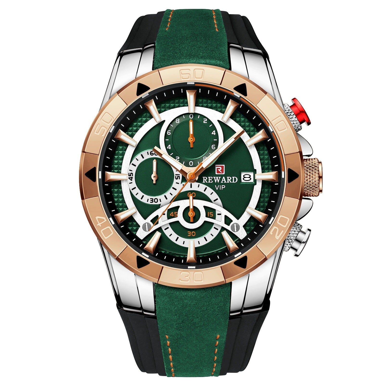 Men's Watch Calendar Watch Tape Quartz Watch Six-pin Watch Business Men's Watch Minha loja