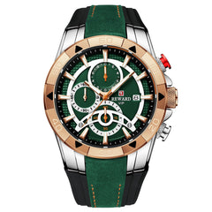 Men's Watch Calendar Watch Tape Quartz Watch Six-pin Watch Business Men's Watch Minha loja