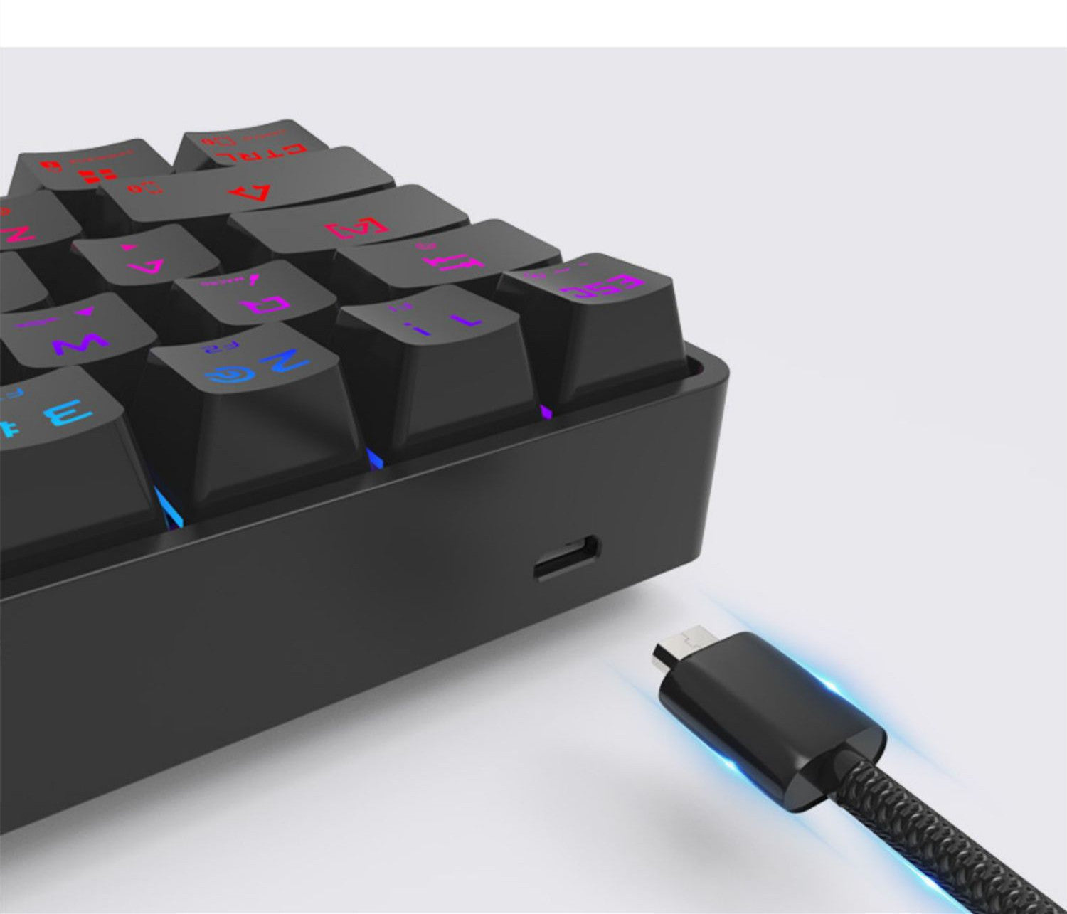 Wireless Bluetooth Keyboard Colorful PBT Keycaps Mechanical Keyboard Minha loja