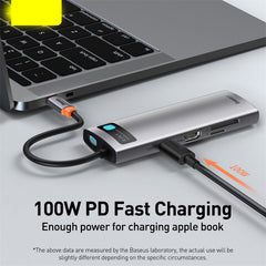 Metal Shimmer Typec Hub Multi-function Docking Station 4K HD USB Notebook 6-in-1 Minha loja