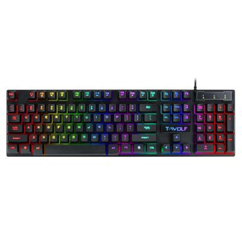 Gaming Usb Luminous Wired Keyboard Floating Manipulator Minha loja