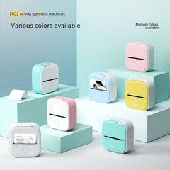 Portable Mini Thermal Label Printer Home Photo Printer Student Wrong Question Printer Bluetooth-compatible Mini Label Printer Price Tag Minha loja