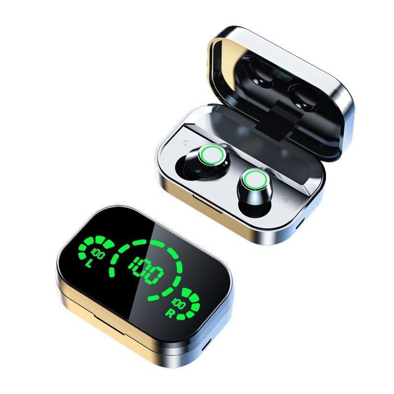 YD03 Wireless Bluetooth-compatible Headset TWS Large Screen Smart Digital Display In Ear Breathing Light Minha loja