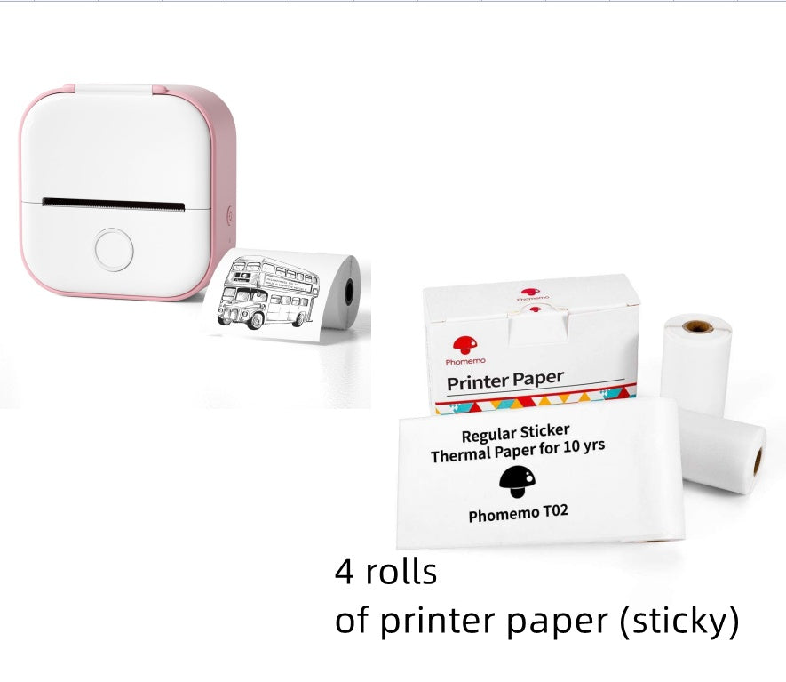 Portable Mini Thermal Label Printer Home Photo Printer Student Wrong Question Printer Bluetooth-compatible Mini Label Printer Price Tag Minha loja