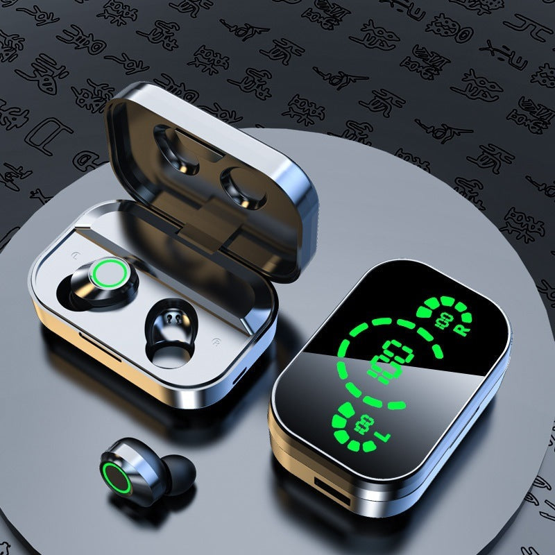 YD03 Wireless Bluetooth-compatible Headset TWS Large Screen Smart Digital Display In Ear Breathing Light Minha loja