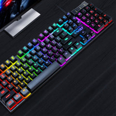 Gaming Usb Luminous Wired Keyboard Floating Manipulator Minha loja