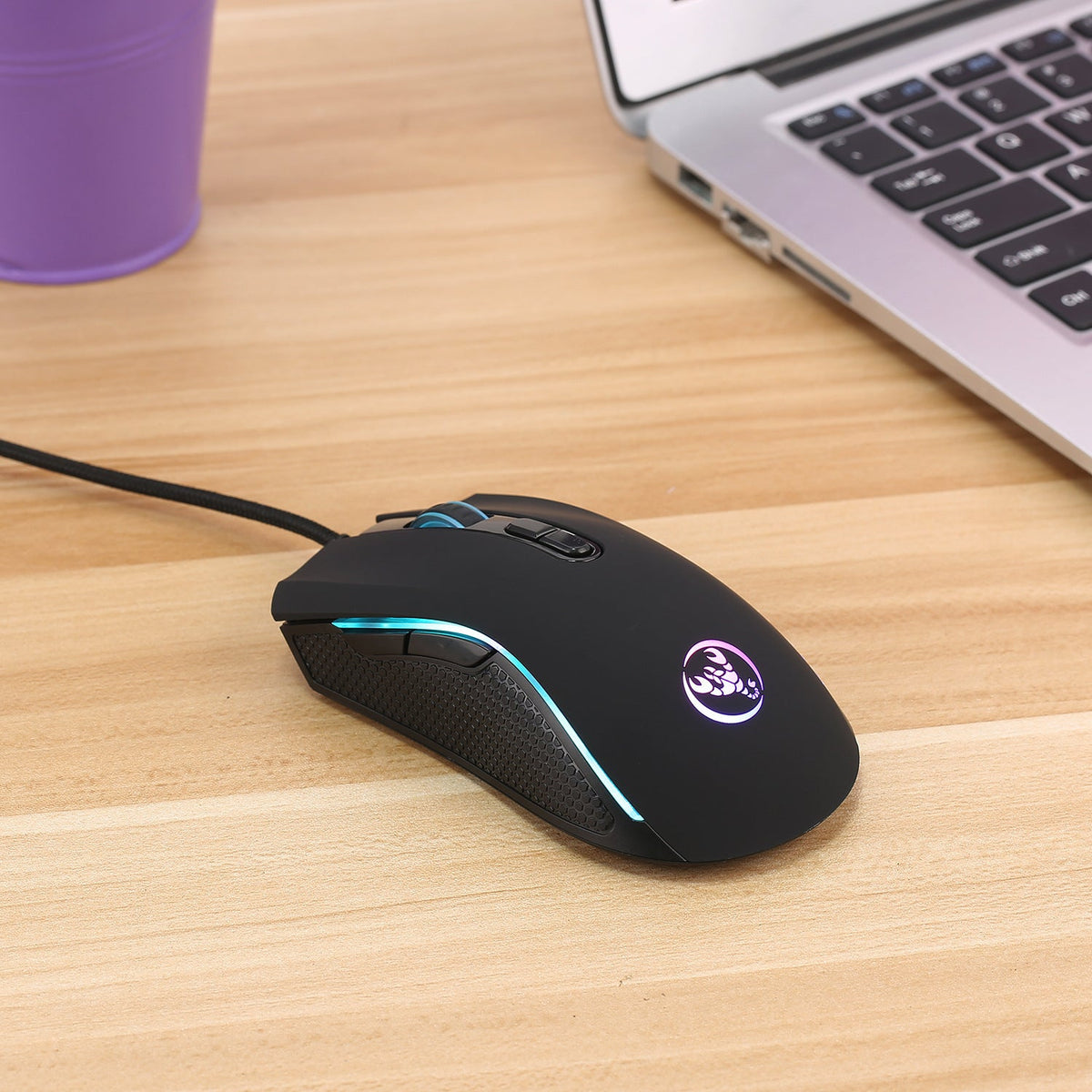 Gaming Usb Luminous Wired Keyboard Floating Manipulator Minha loja