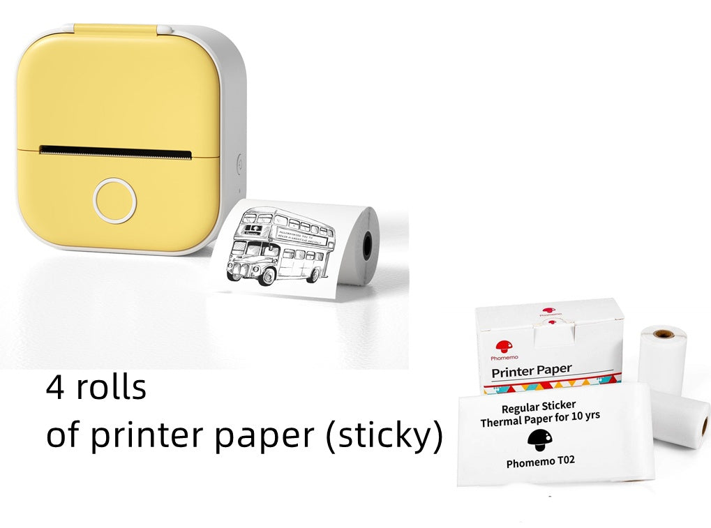 Portable Mini Thermal Label Printer Home Photo Printer Student Wrong Question Printer Bluetooth-compatible Mini Label Printer Price Tag Minha loja