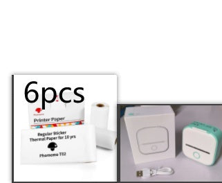 Portable Mini Thermal Label Printer Home Photo Printer Student Wrong Question Printer Bluetooth-compatible Mini Label Printer Price Tag Minha loja