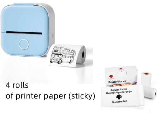 Portable Mini Thermal Label Printer Home Photo Printer Student Wrong Question Printer Bluetooth-compatible Mini Label Printer Price Tag Minha loja
