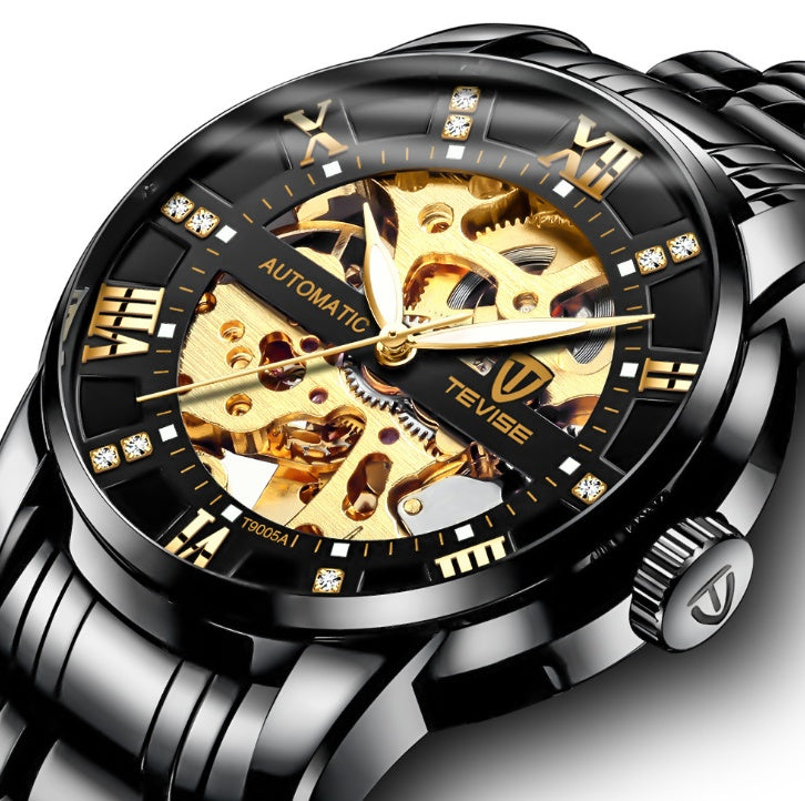 Men''s Fashion Watch Fashion Automatic Mechanical Watch Hollow Watch Watch Waterproof Men''s Watch Minha loja