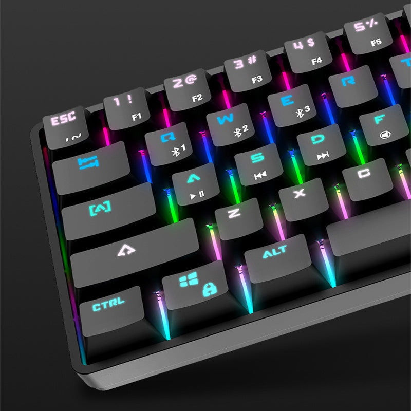 Wireless Bluetooth Keyboard Colorful PBT Keycaps Mechanical Keyboard Minha loja