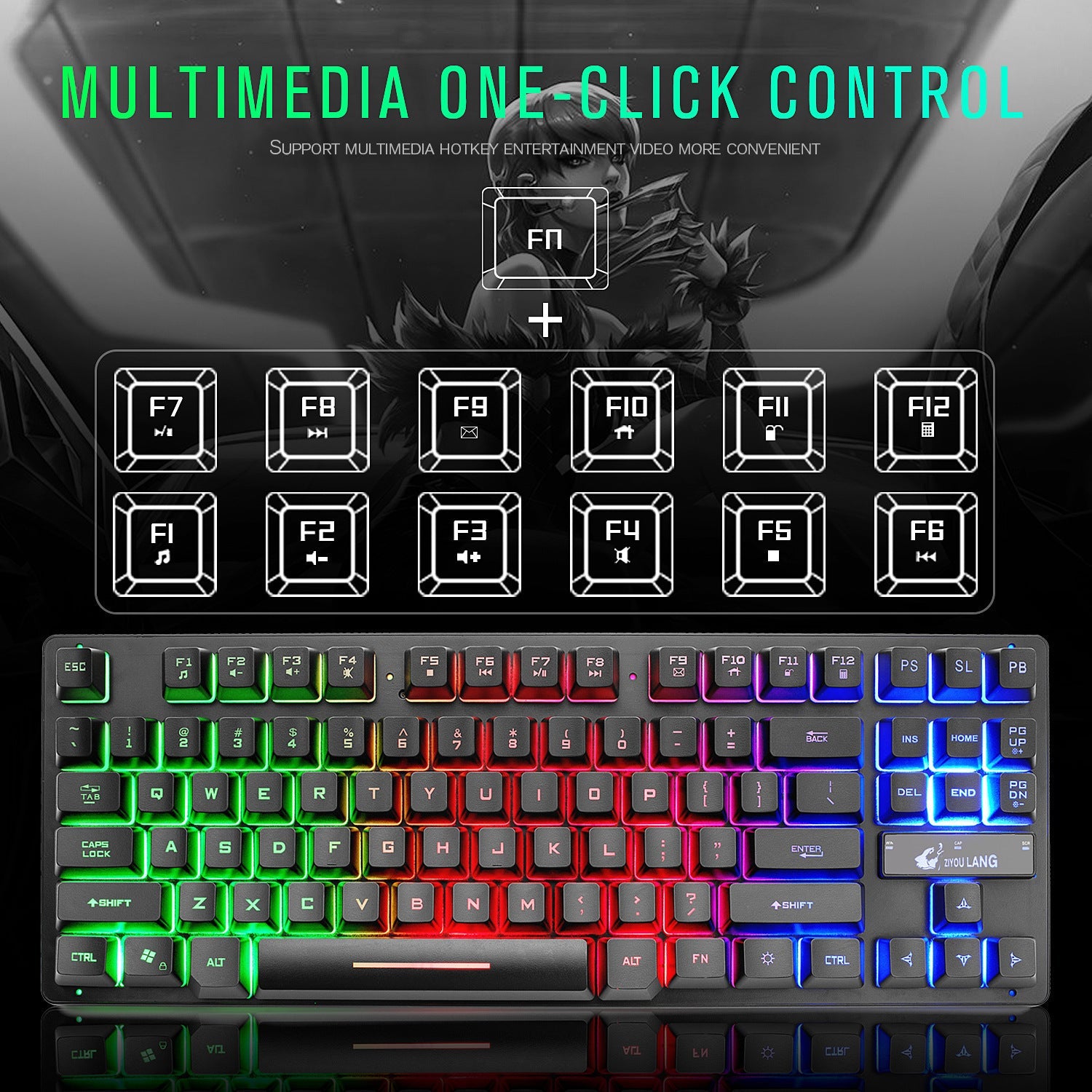 Electronic Games Mechanical Keyboard Notebook Keyboard Minha loja