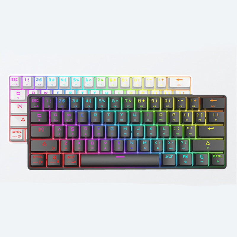 Wireless Bluetooth Keyboard Colorful PBT Keycaps Mechanical Keyboard Minha loja