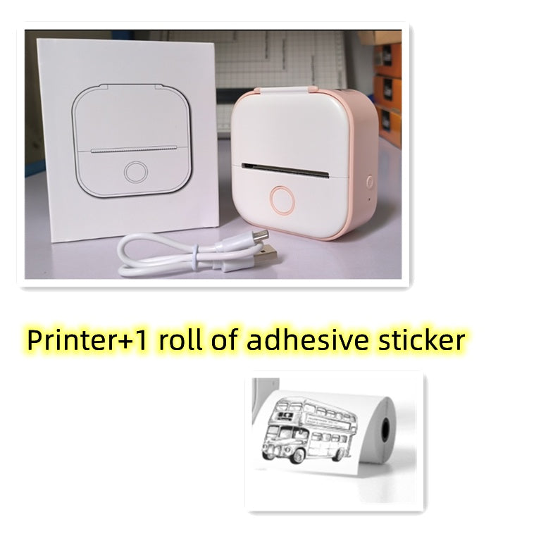 Portable Mini Thermal Label Printer Home Photo Printer Student Wrong Question Printer Bluetooth-compatible Mini Label Printer Price Tag Minha loja