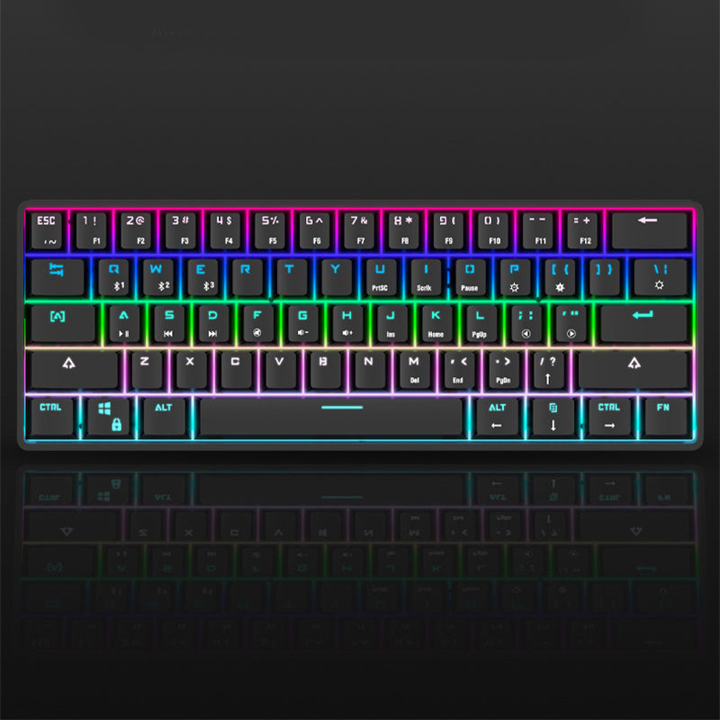 Wireless Bluetooth Keyboard Colorful PBT Keycaps Mechanical Keyboard Minha loja