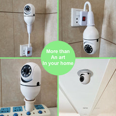 WiFi CAMERA 1080P Bulb 4X Zoom Camera E27 Home 5GWiFi Alarm Monitor Minha loja