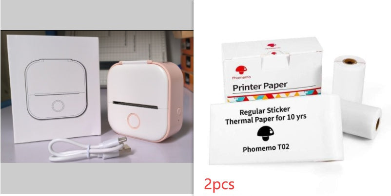 Portable Mini Thermal Label Printer Home Photo Printer Student Wrong Question Printer Bluetooth-compatible Mini Label Printer Price Tag Minha loja