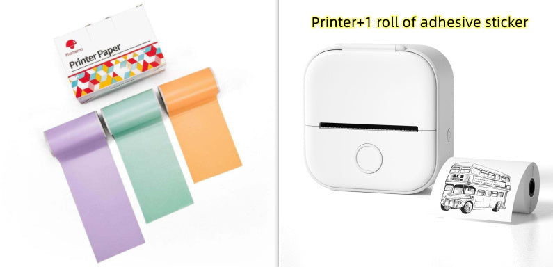 Portable Mini Thermal Label Printer Home Photo Printer Student Wrong Question Printer Bluetooth-compatible Mini Label Printer Price Tag Minha loja
