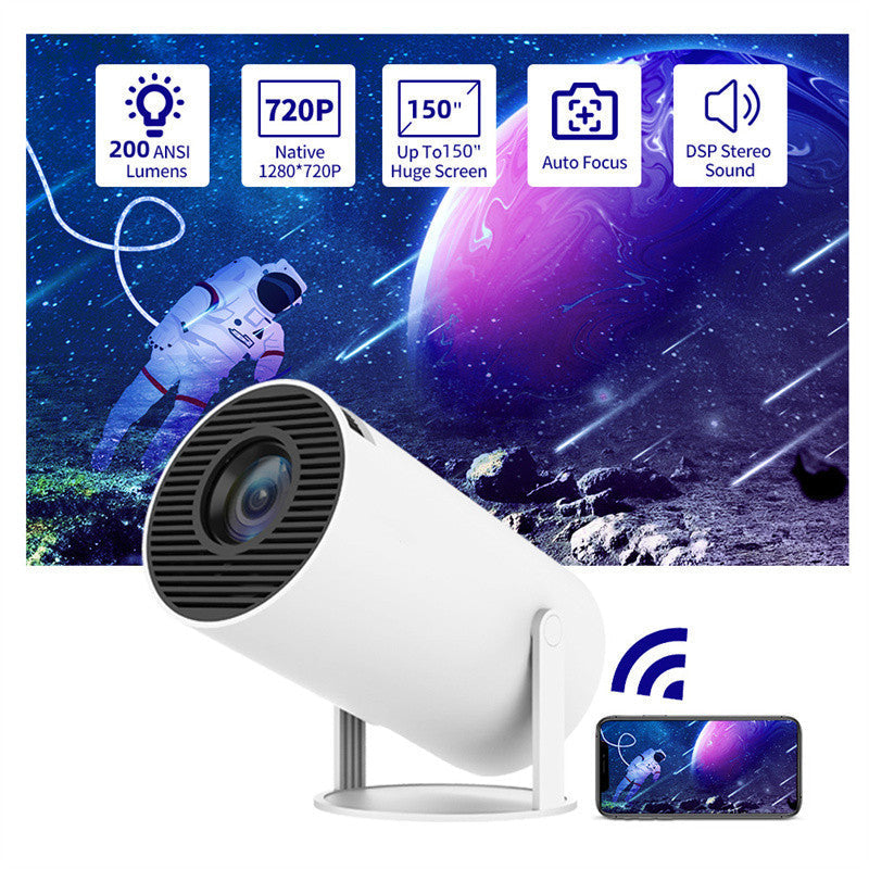 Portable Projector Small Straight Projector For Home Use 180 Degrees Projection Angle Automatic Focus Home Video Projector Minha loja