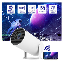 Portable Projector Small Straight Projector For Home Use 180 Degrees Projection Angle Automatic Focus Home Video Projector Minha loja
