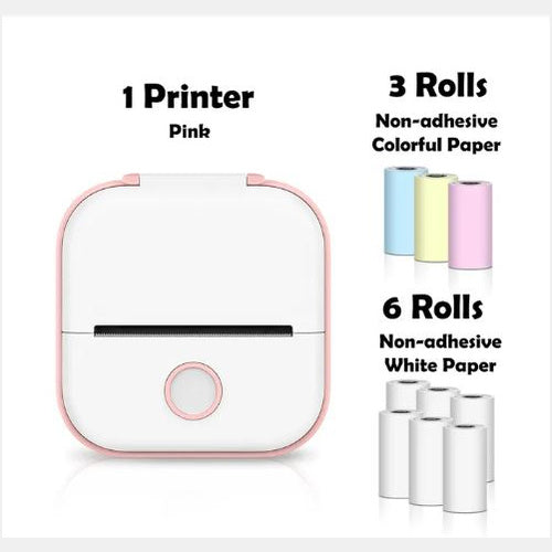 Portable Mini Thermal Label Printer Home Photo Printer Student Wrong Question Printer Bluetooth-compatible Mini Label Printer Price Tag Minha loja