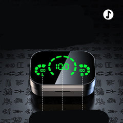 YD03 Wireless Bluetooth-compatible Headset TWS Large Screen Smart Digital Display In Ear Breathing Light Minha loja