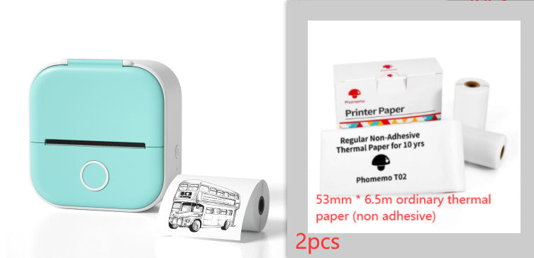 Portable Mini Thermal Label Printer Home Photo Printer Student Wrong Question Printer Bluetooth-compatible Mini Label Printer Price Tag Minha loja