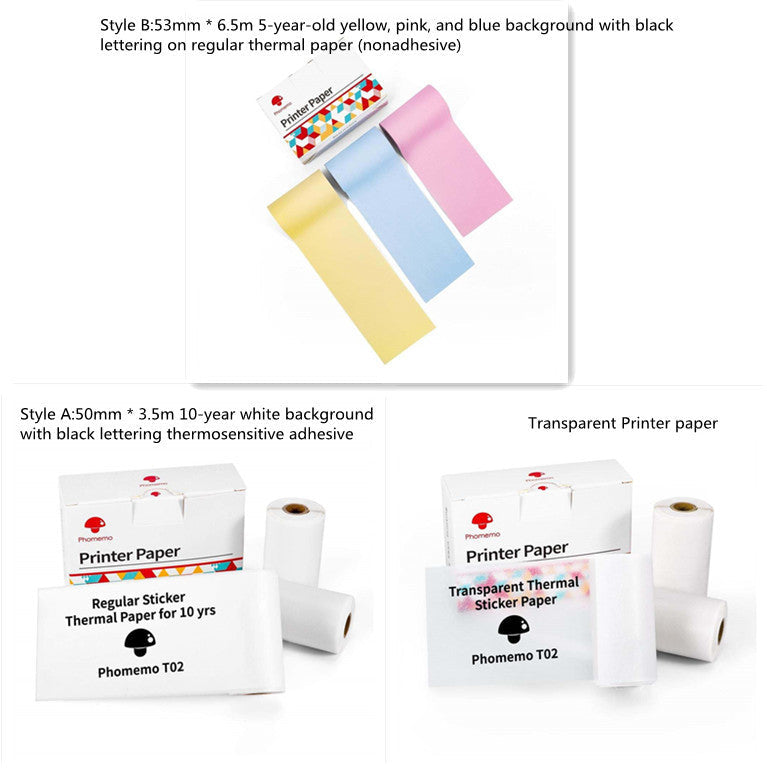 Portable Mini Thermal Label Printer Home Photo Printer Student Wrong Question Printer Bluetooth-compatible Mini Label Printer Price Tag Minha loja