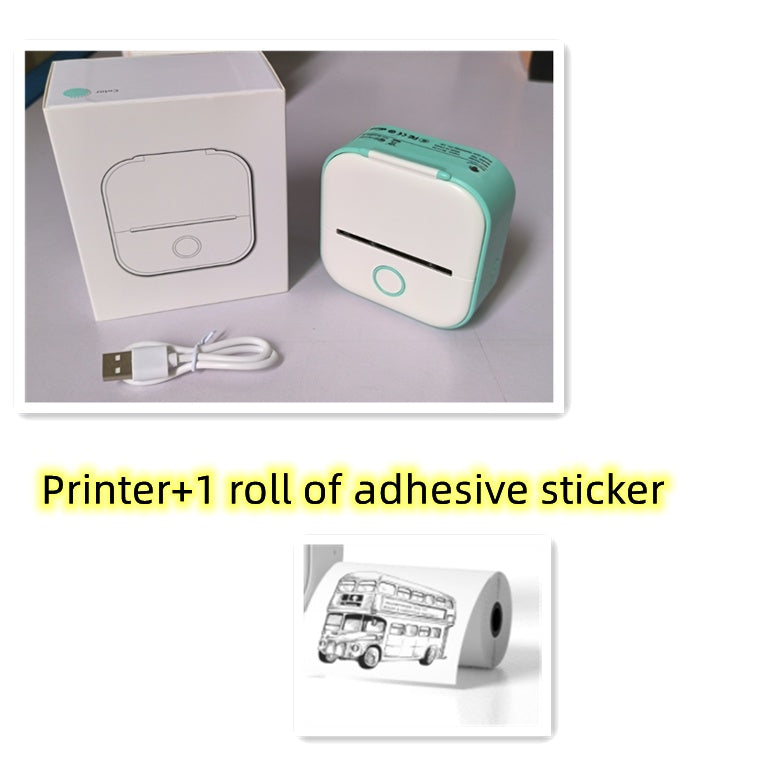 Portable Mini Thermal Label Printer Home Photo Printer Student Wrong Question Printer Bluetooth-compatible Mini Label Printer Price Tag Minha loja