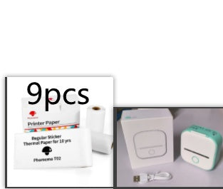 Portable Mini Thermal Label Printer Home Photo Printer Student Wrong Question Printer Bluetooth-compatible Mini Label Printer Price Tag Minha loja