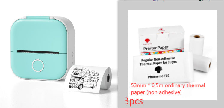 Portable Mini Thermal Label Printer Home Photo Printer Student Wrong Question Printer Bluetooth-compatible Mini Label Printer Price Tag Minha loja