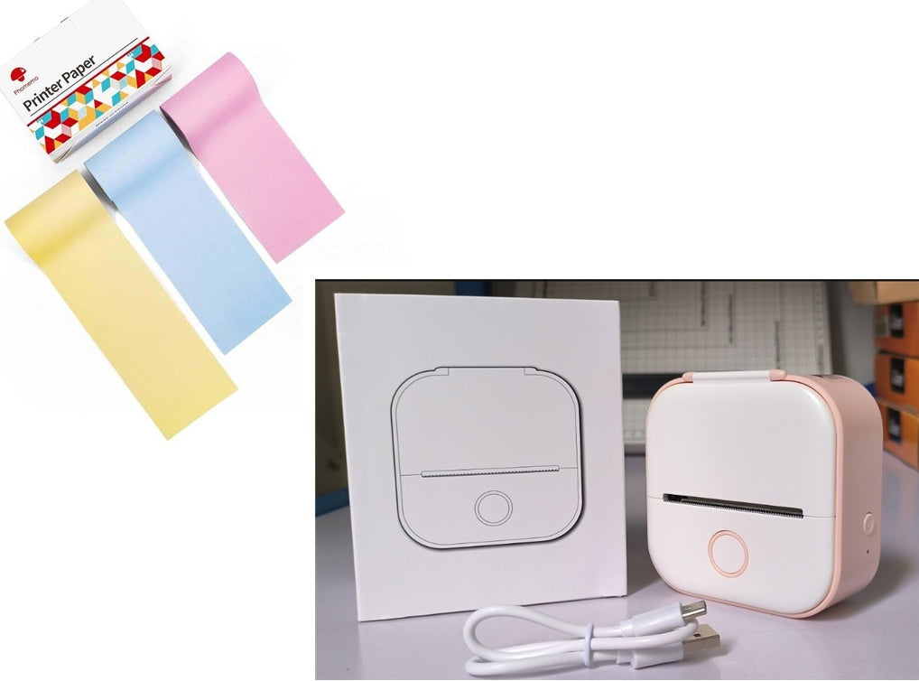 Portable Mini Thermal Label Printer Home Photo Printer Student Wrong Question Printer Bluetooth-compatible Mini Label Printer Price Tag Minha loja